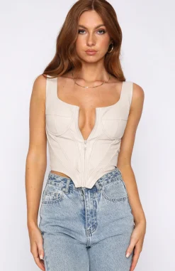 Shirts & Blouses | White Fox Boutique City Look Bustier Taupe nude