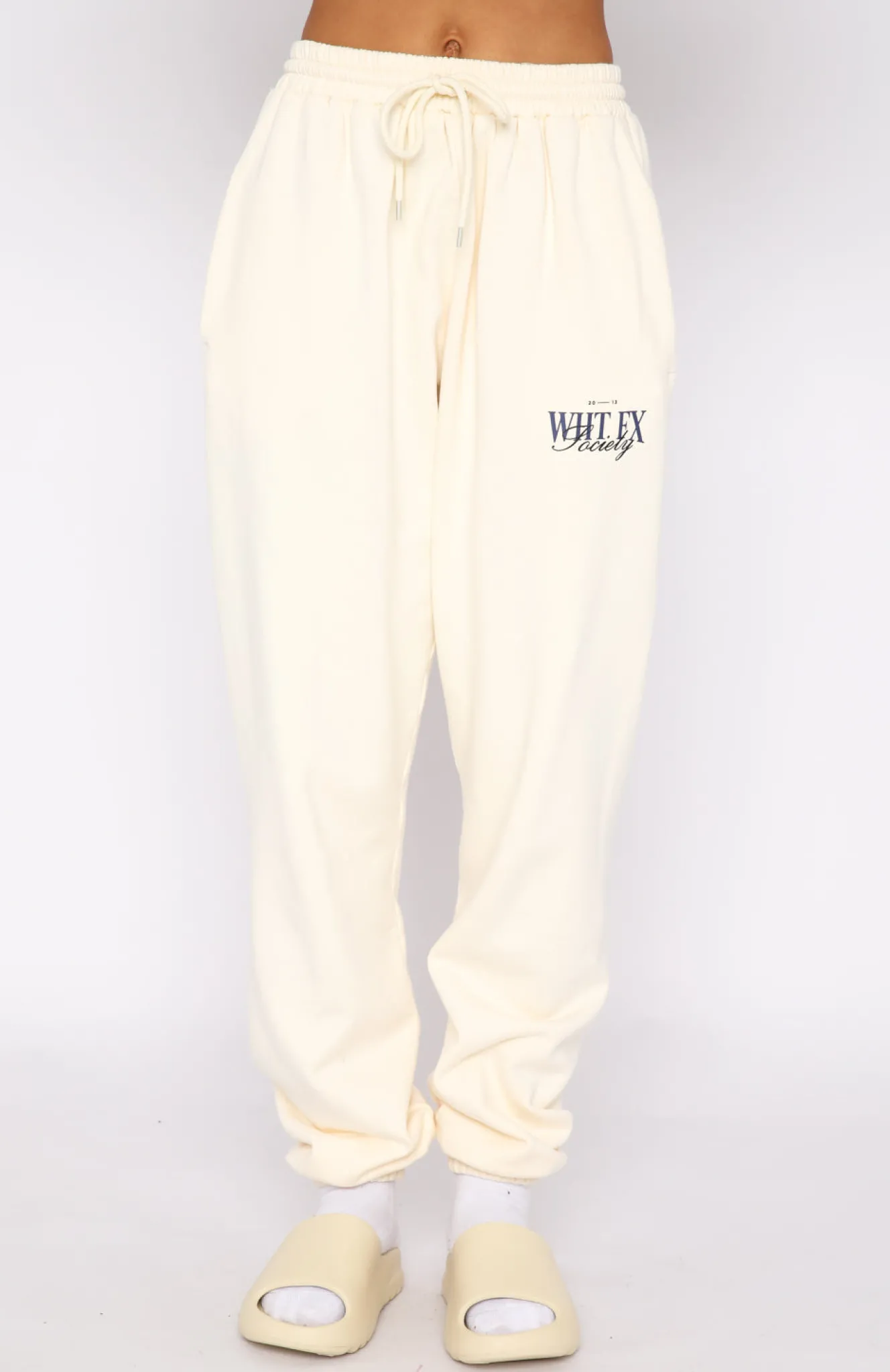 Sweatpants | White Fox Boutique Classic Sweatpants Cream white