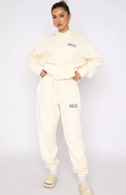 Sweatpants | White Fox Boutique Classic Sweatpants Cream white
