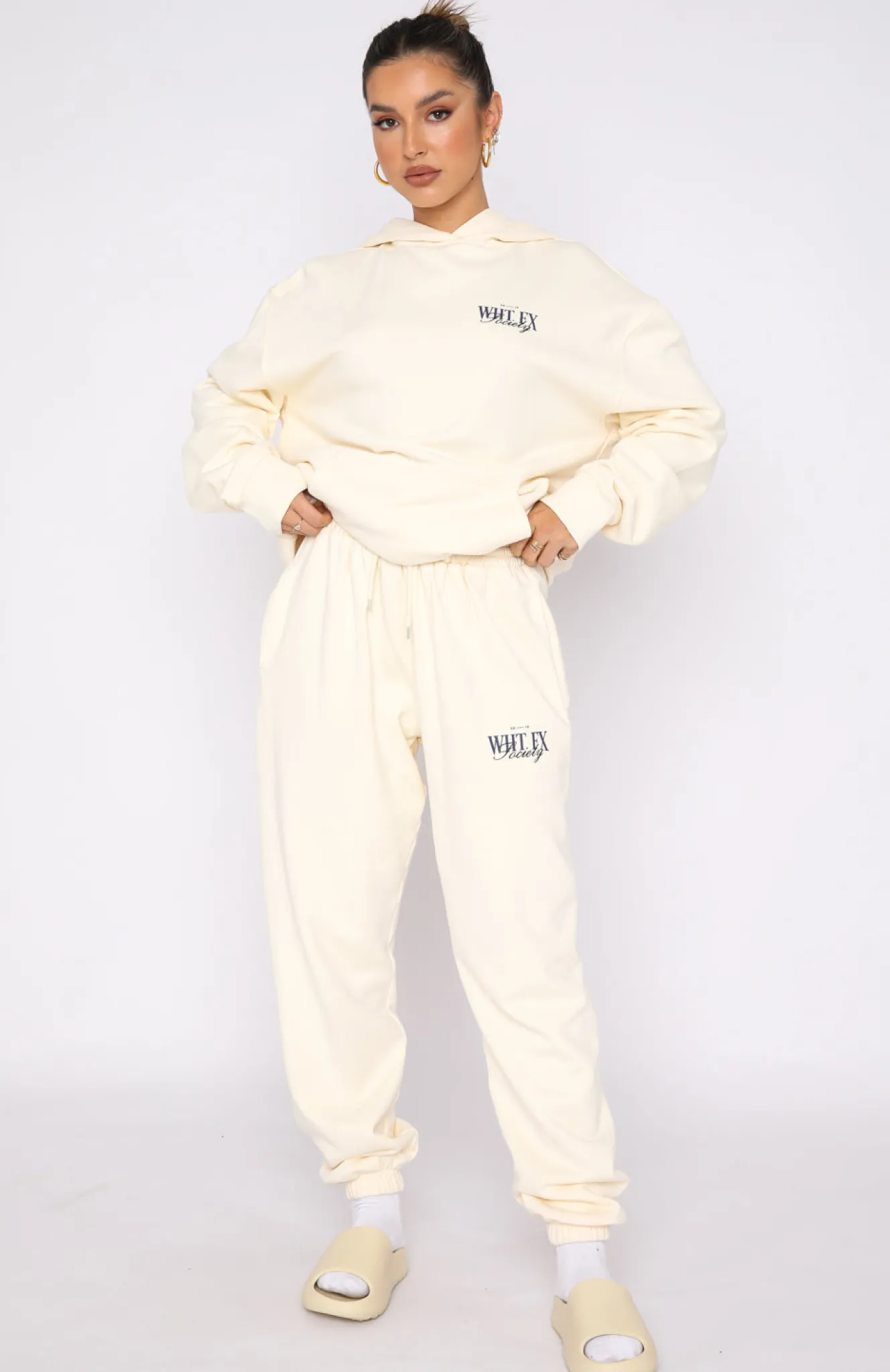 Sweatpants | White Fox Boutique Classic Sweatpants Cream white