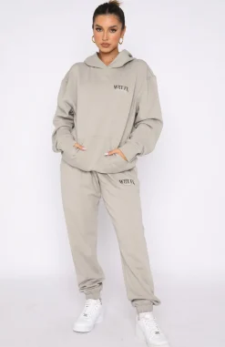 Sweatpants | White Fox Boutique Classic Sweatpants Taupe grey