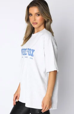 Shirts & Blouses | White Fox Boutique Classic Vibe Oversized Tee Marle grey