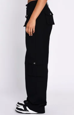 Pants | White Fox Boutique Clear My Mind Cargo Pants black