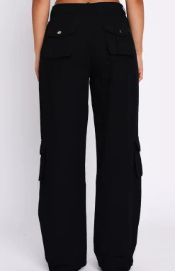 Pants | White Fox Boutique Clear My Mind Cargo Pants black