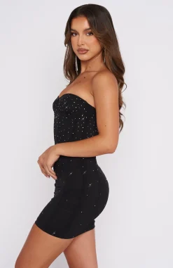 Restocked | White Fox Boutique Come Into My World Mini Dress black