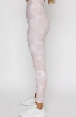Leggings | White Fox Boutique Comfort Zone Leggings Dusty Tie Dye pink