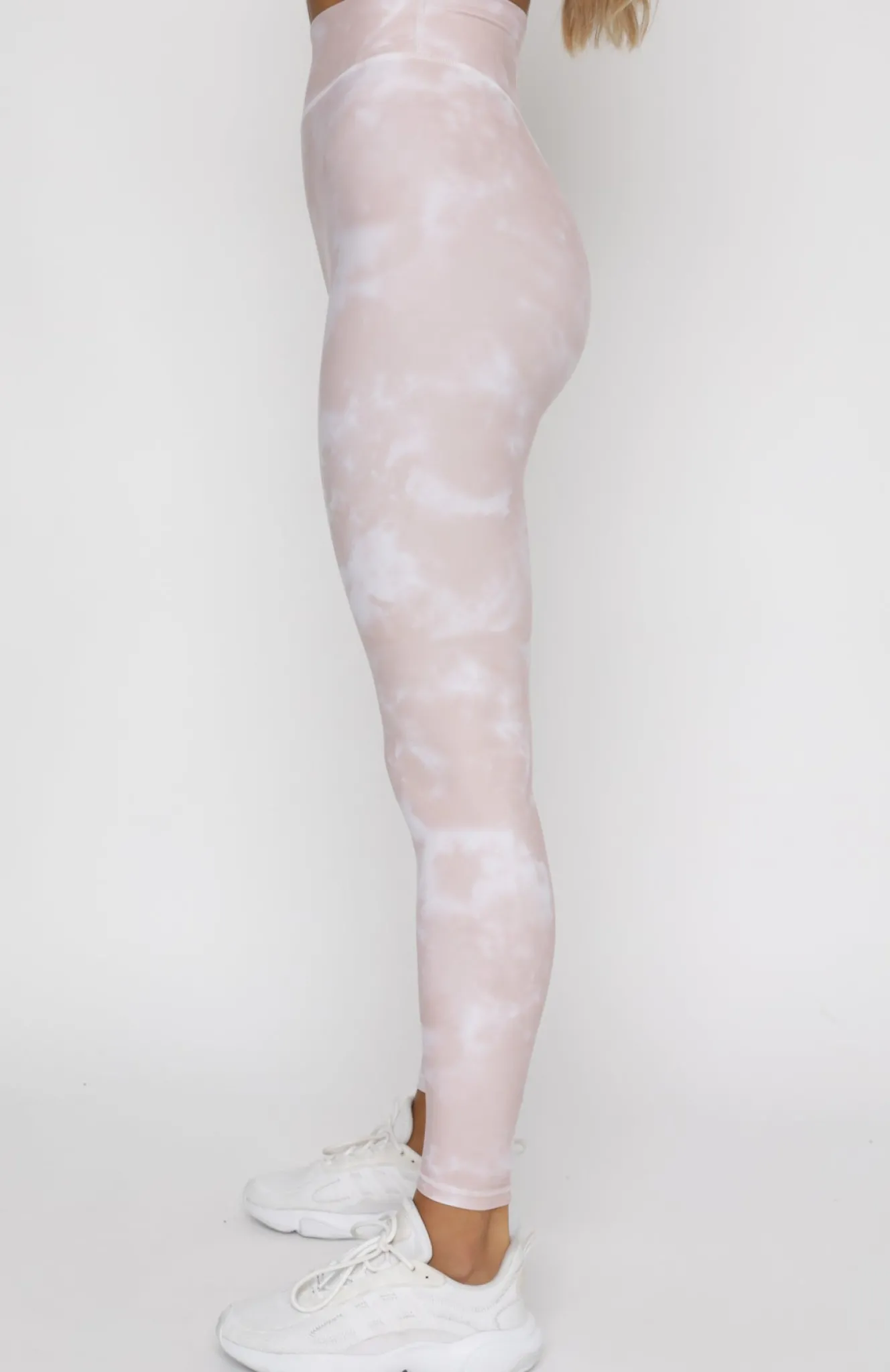 Leggings | White Fox Boutique Comfort Zone Leggings Dusty Tie Dye pink