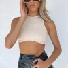 Shirts & Blouses | White Fox Boutique Commit To Me Crop nude