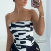 Shirts & Blouses | White Fox Boutique Count Me In Bustier Zebra Print multi