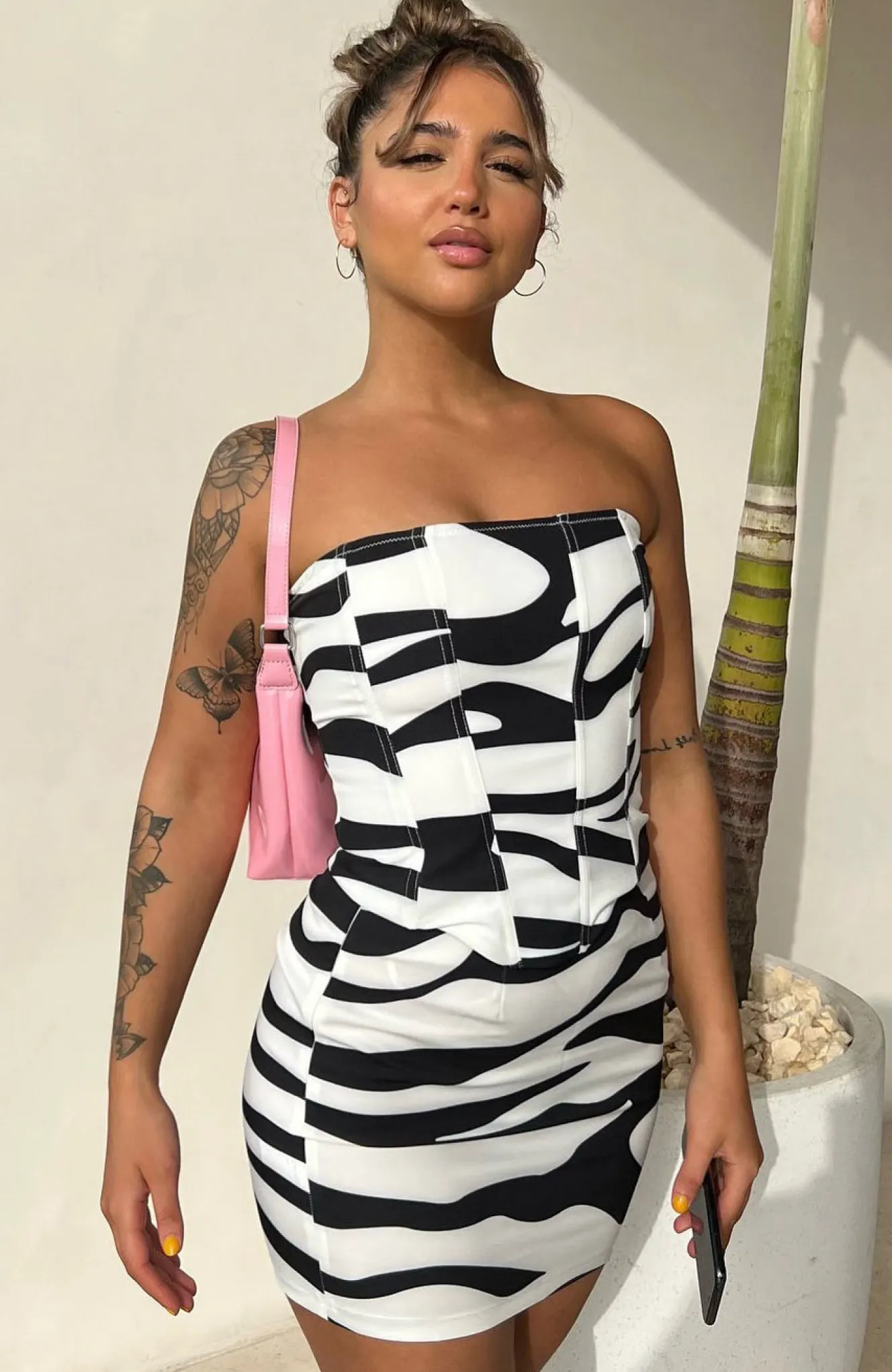 Shirts & Blouses | White Fox Boutique Count Me In Bustier Zebra Print multi
