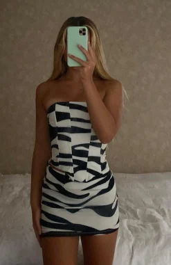 Shirts & Blouses | White Fox Boutique Count Me In Bustier Zebra Print multi