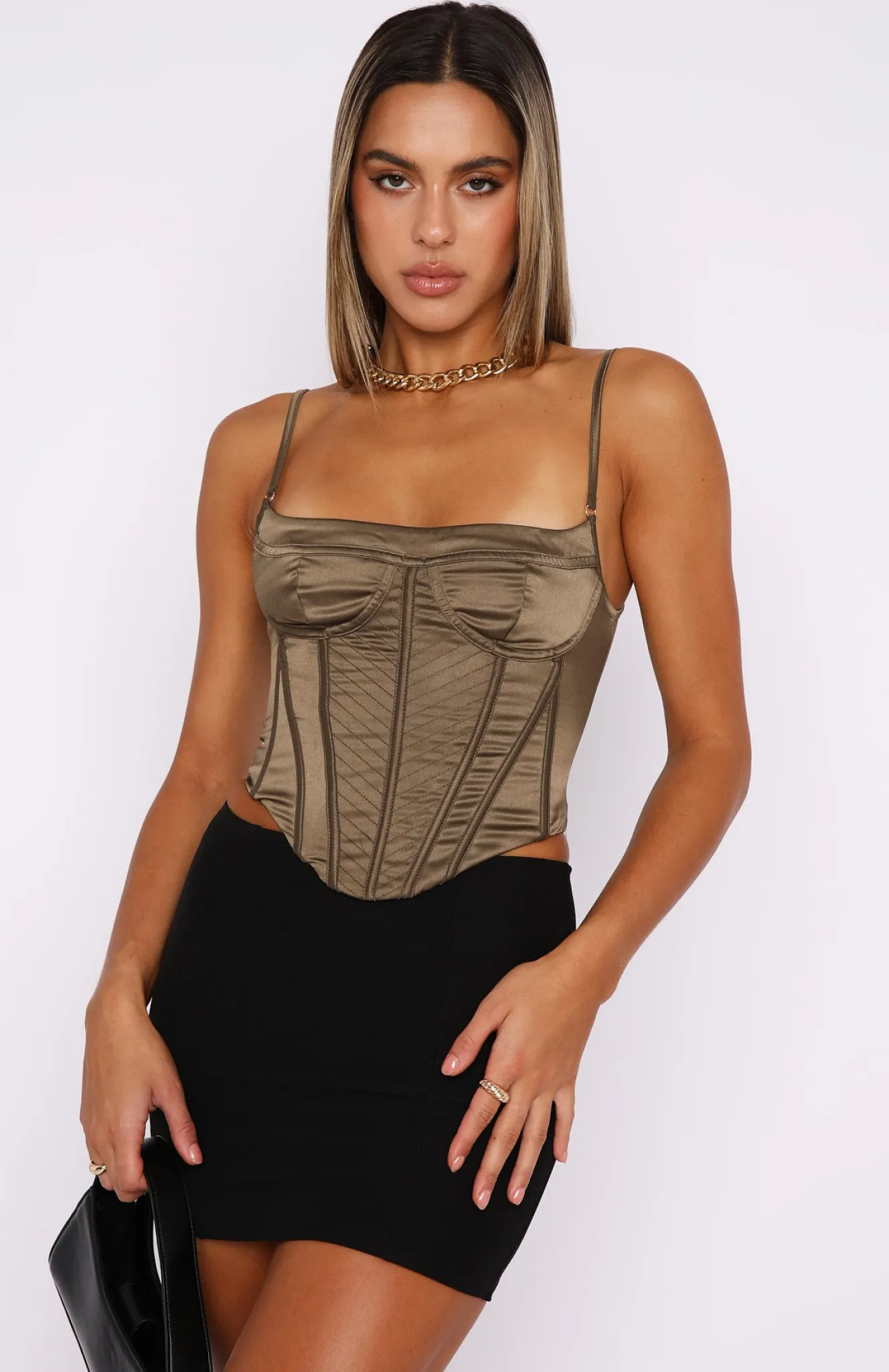 Shirts & Blouses | White Fox Boutique Crazy In Love Bustier Olive green