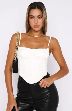 Shirts & Blouses | White Fox Boutique Crazy In Love Bustier white
