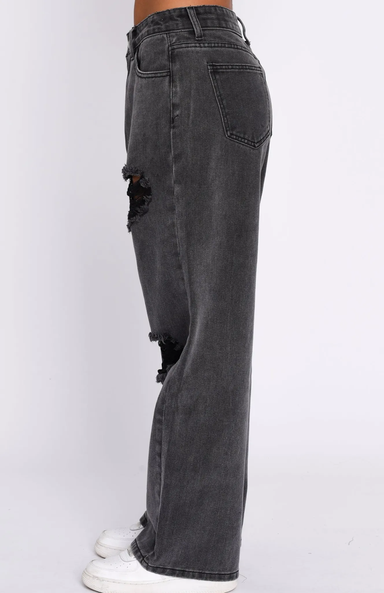 Denim | White Fox Boutique Cross My Path Jeans Acid Wash black