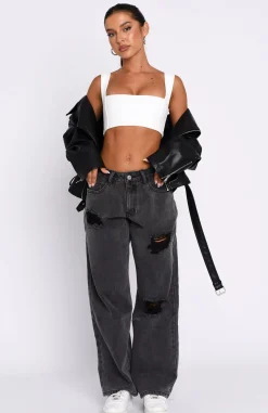 Denim | White Fox Boutique Cross My Path Jeans Acid Wash black