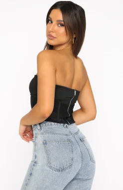Shirts & Blouses | White Fox Boutique Crossed My Mind Corset Crop black