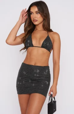 Restocked | White Fox Boutique Dance For You Mini Skirt black