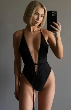 One Pieces | White Fox Boutique Daydream Island One Piece Shiny black