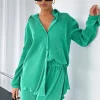Shirts & Blouses | White Fox Boutique Destined For You Long Sleeve Shirt green