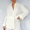 Shirts & Blouses | White Fox Boutique Destined For You Long Sleeve Shirt Cream white