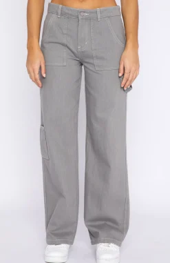 Pants | White Fox Boutique Do Better Cargo Pants grey