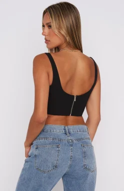 Shirts & Blouses | White Fox Boutique Do It Again Bustier black
