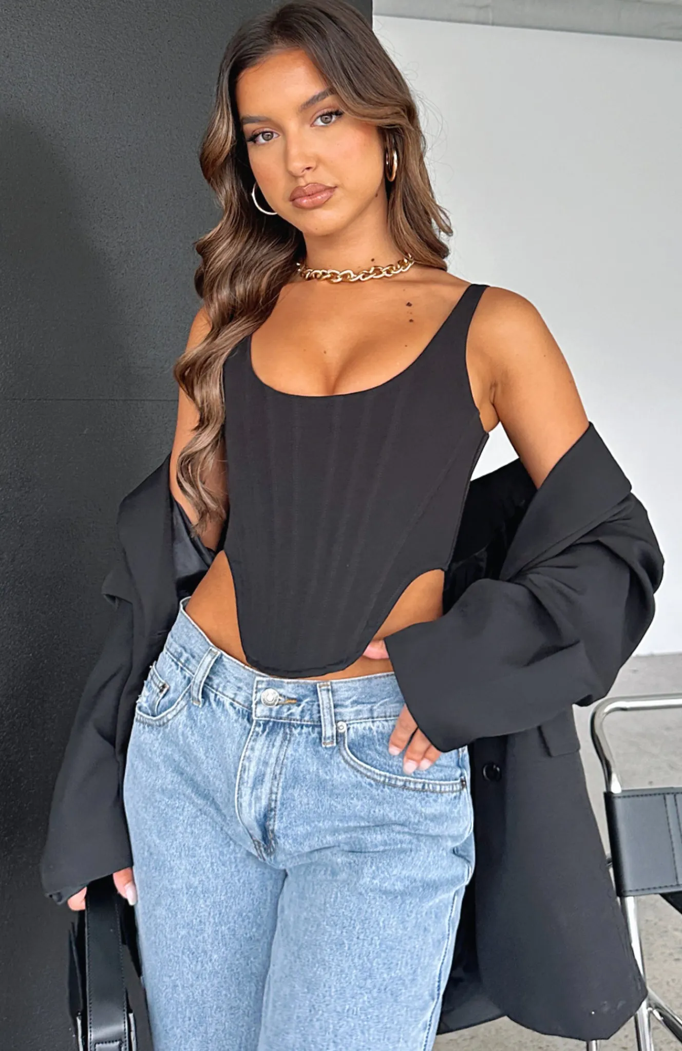 Shirts & Blouses | White Fox Boutique Do It Again Bustier black