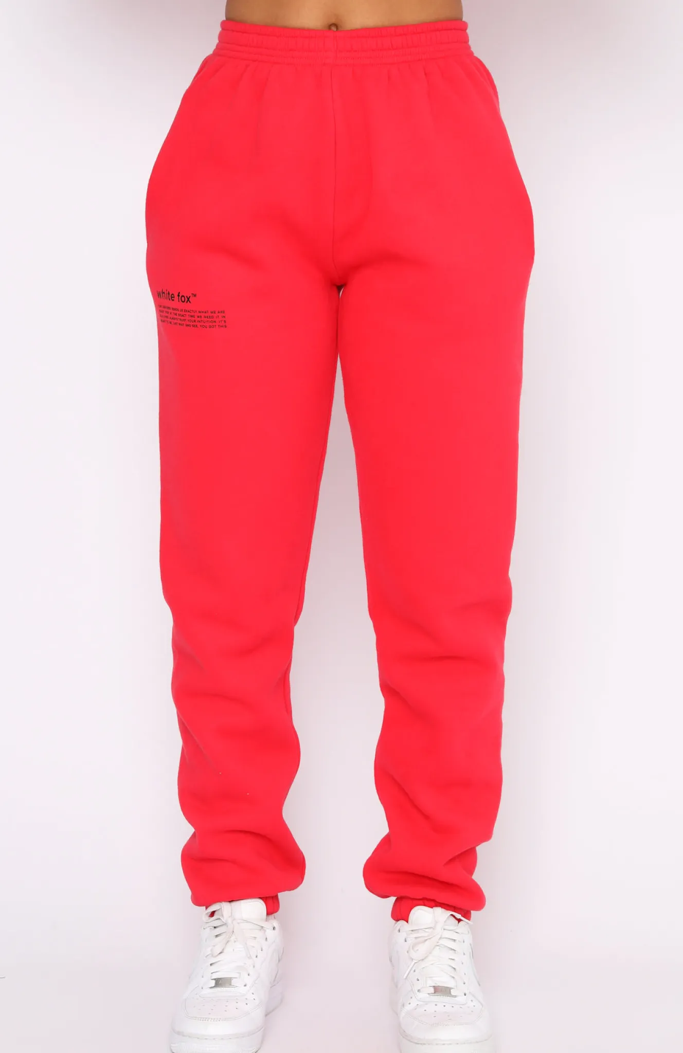 Sweatpants | White Fox Boutique Do The Most Sweatpants Chilli red