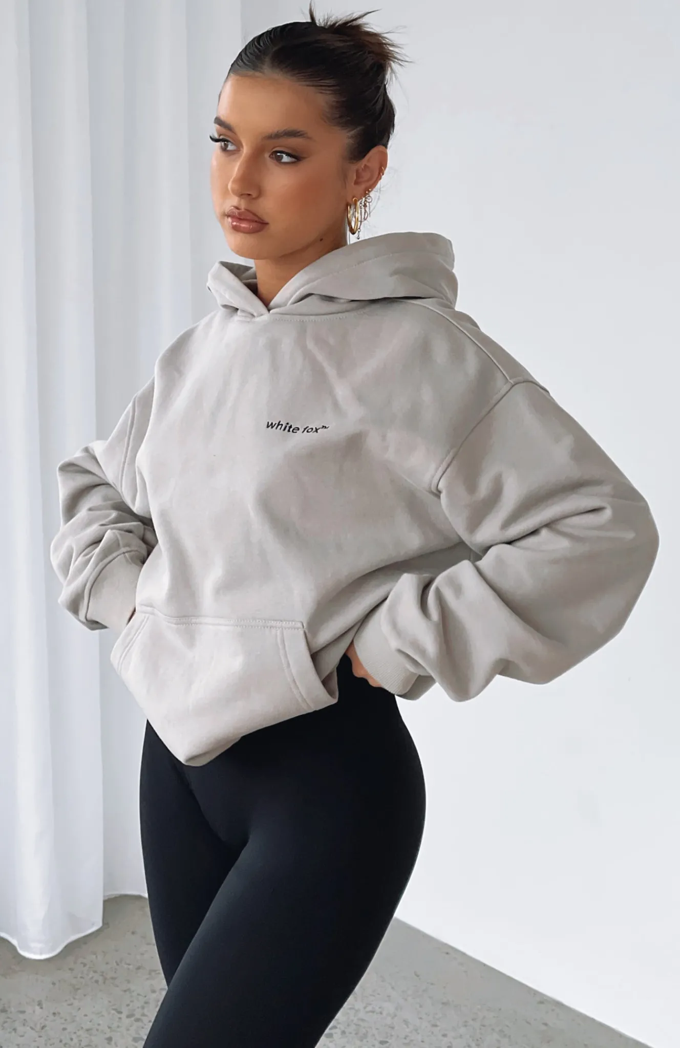 Jackets & Blazers | White Fox Boutique Do What It Takes Hoodie Mushroom grey