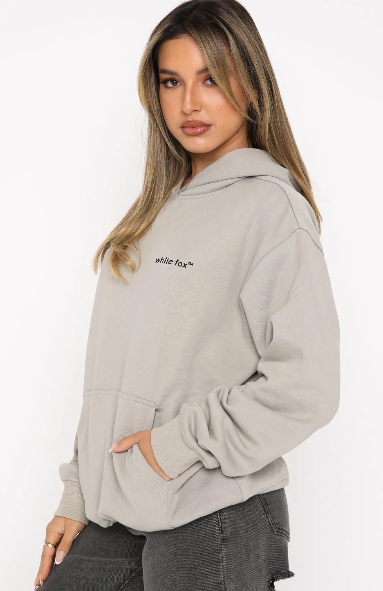 Jackets & Blazers | White Fox Boutique Do What It Takes Hoodie Mushroom grey