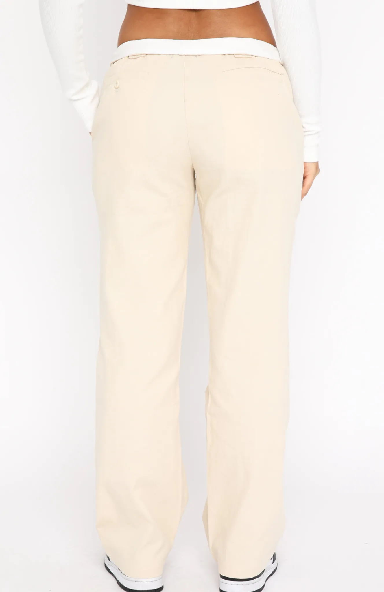 Pants | White Fox Boutique Don't Mess Around Pants Cream white