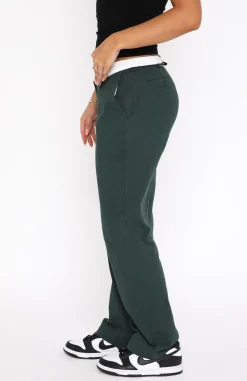 Pants | White Fox Boutique Don't Mess Around Pants Forest green