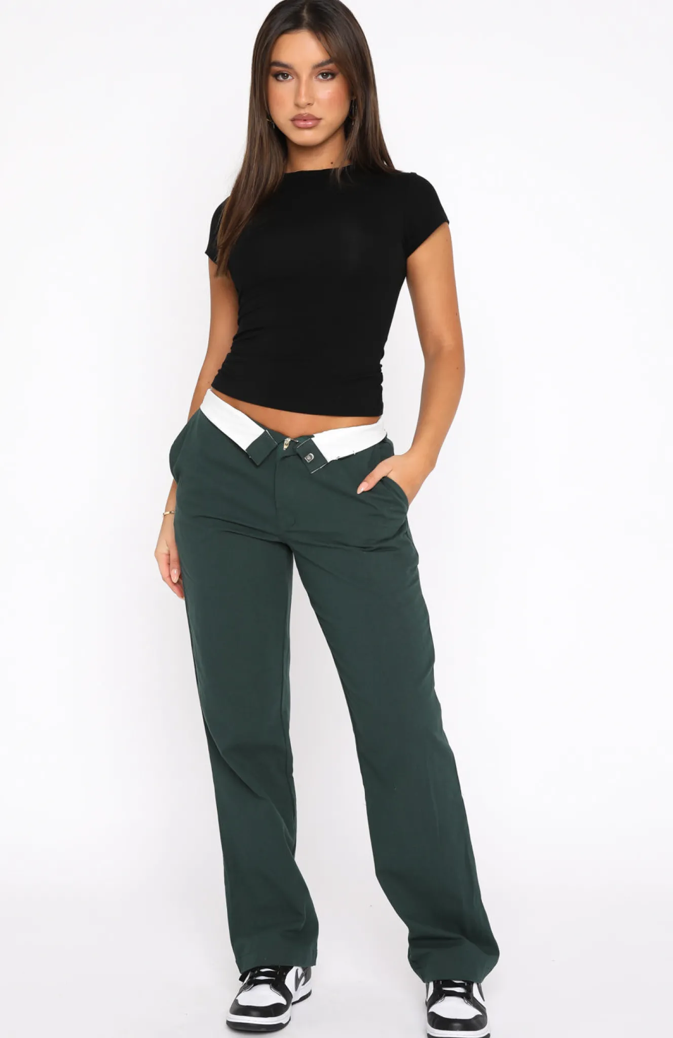 Pants | White Fox Boutique Don't Mess Around Pants Forest green