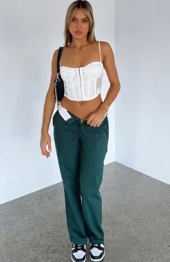 Pants | White Fox Boutique Don't Mess Around Pants Forest green