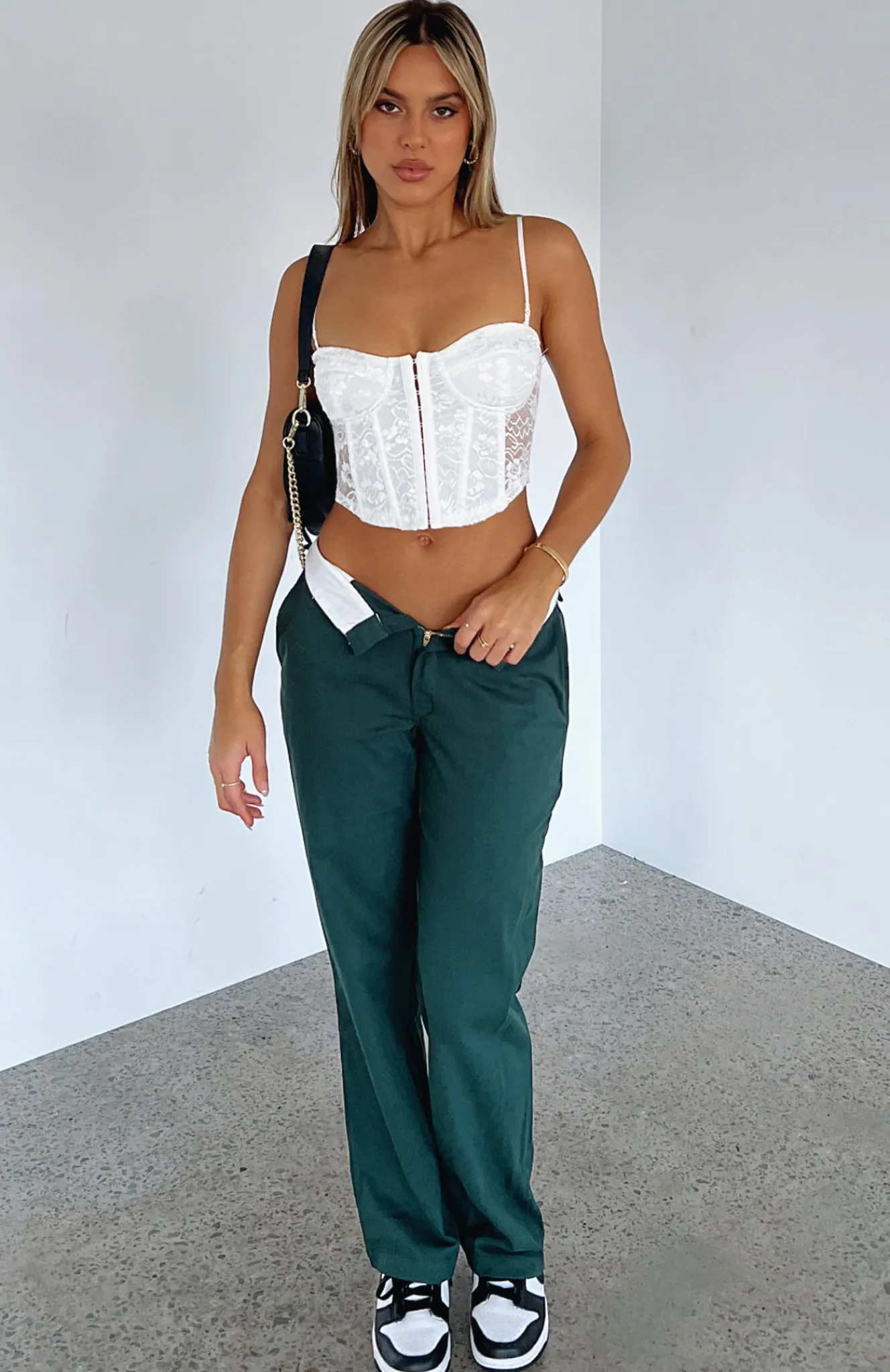 Pants | White Fox Boutique Don't Mess Around Pants Forest green