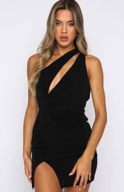 Restocked | White Fox Boutique Don't Miss Out Mini Dress black