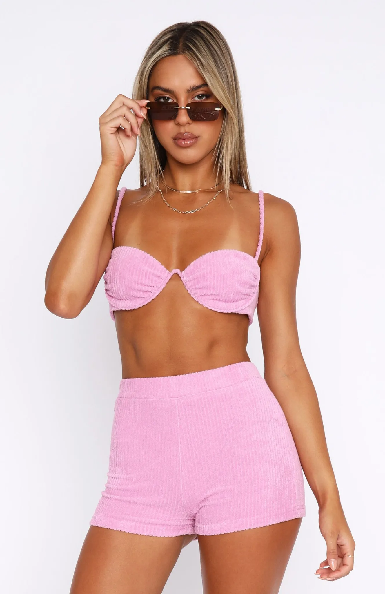 Shorts | White Fox Boutique Dream Escape Booty Shorts pink