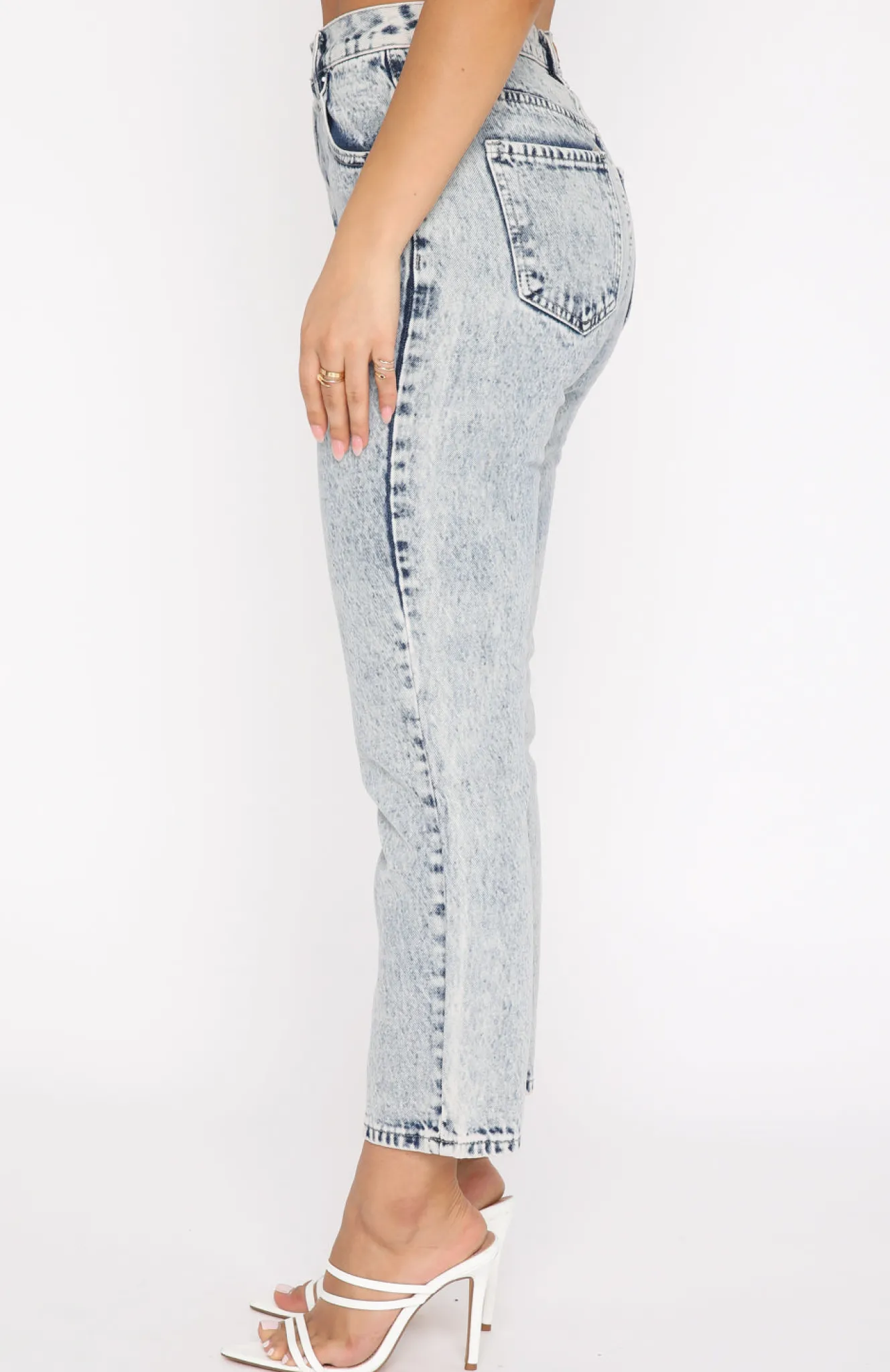 Denim | White Fox Boutique Drive Me Crazy Cropped Jeans Mid blue