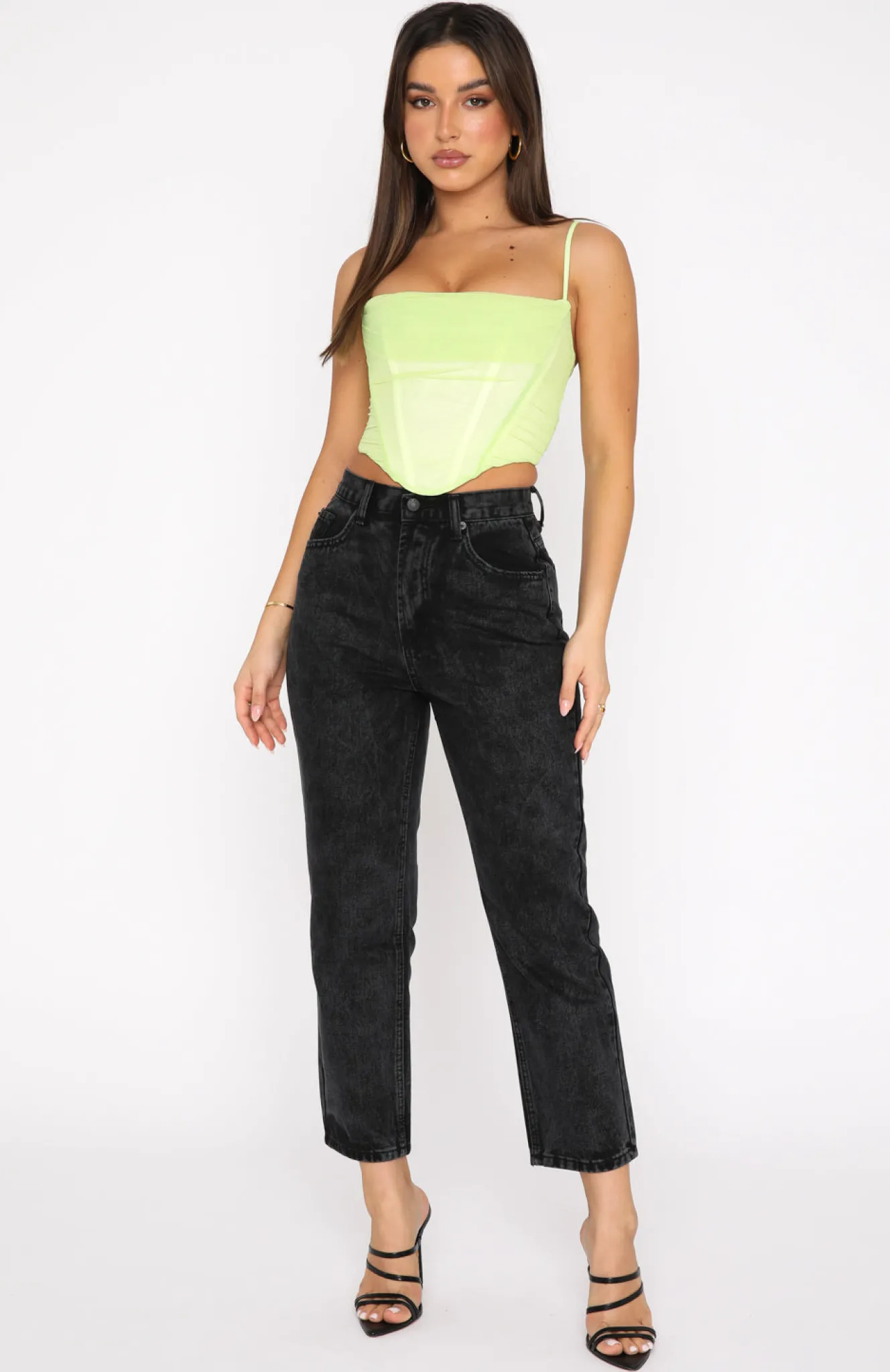 Denim | White Fox Boutique Drive Me Crazy Cropped Jeans Vintage black