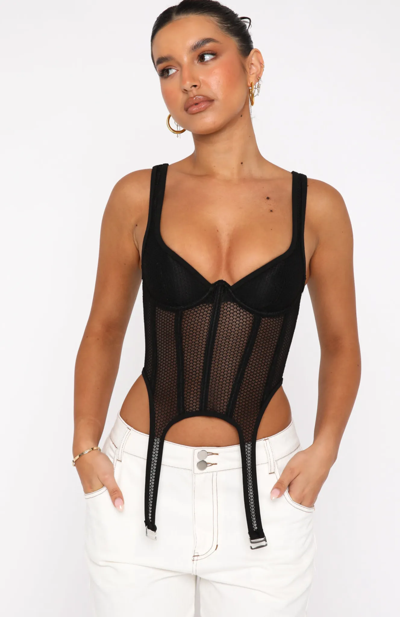 Shirts & Blouses | White Fox Boutique Enlighten Me Bustier black
