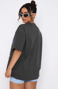 Shirts & Blouses | White Fox Boutique Enter The Dream Oversized Tee Charcoal grey