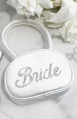 Bags | White Fox Boutique Eternity Bride Diamante Bag white
