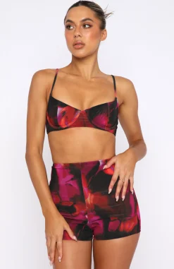 Shirts & Blouses | White Fox Boutique Executive Crop Flame Print pink
