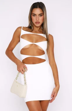 Restocked | White Fox Boutique Eyes On Me Mini Dress white