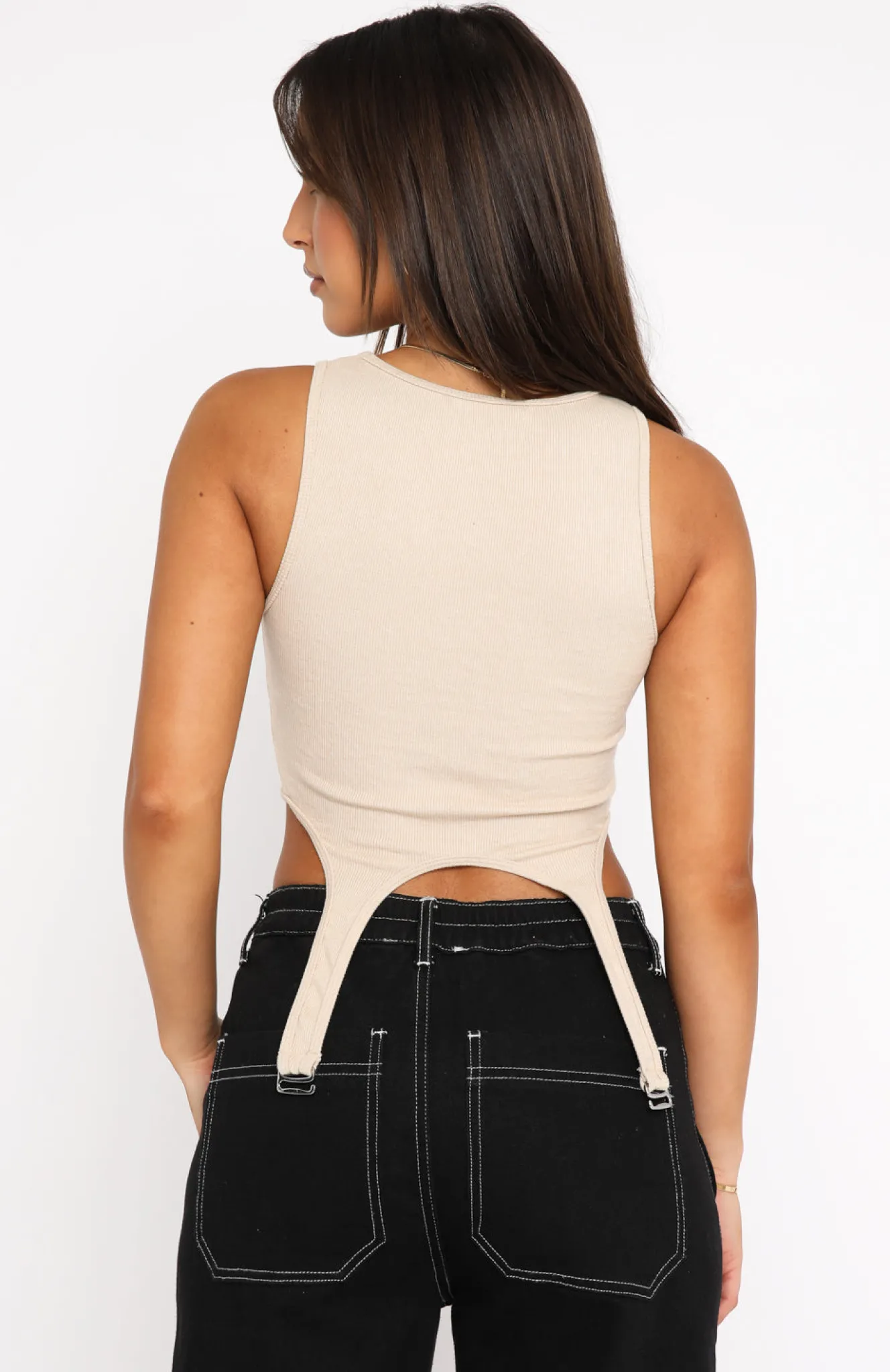Shirts & Blouses | White Fox Boutique Eyes On You Corset Beige nude