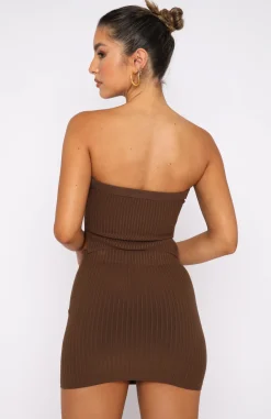 Shirts & Blouses | White Fox Boutique Fair And Square Knitted Bustier Chocolate brown