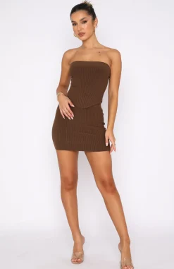 Shirts & Blouses | White Fox Boutique Fair And Square Knitted Bustier Chocolate brown