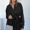 Long Sleeve Dresses | White Fox Boutique Falling In Love Shirt Dress black