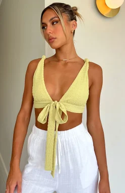 Shirts & Blouses | White Fox Boutique Falling Into You Tie Front Crop Matcha green