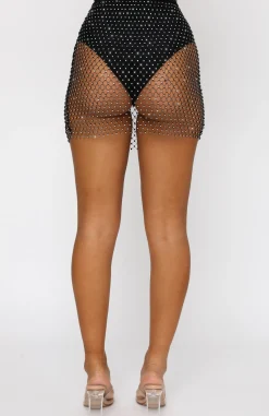 Restocked | White Fox Boutique Feel The Beat Mini Skirt black